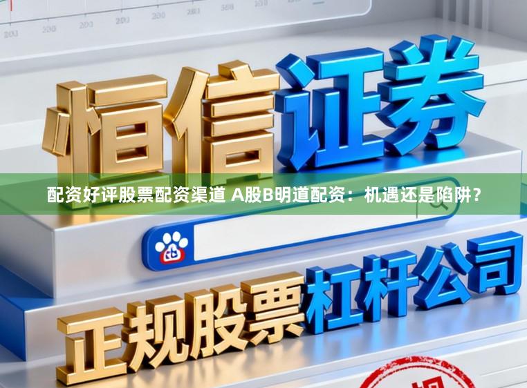 配资好评股票配资渠道 A股B明道配资：机遇还是陷阱？